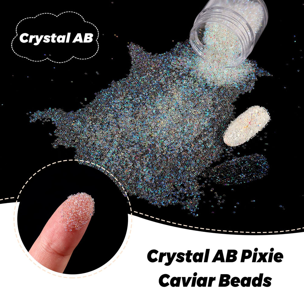 Laza beads held by tweezers demonstrating easy placement and control
