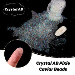 Laza beads held by tweezers demonstrating easy placement and control