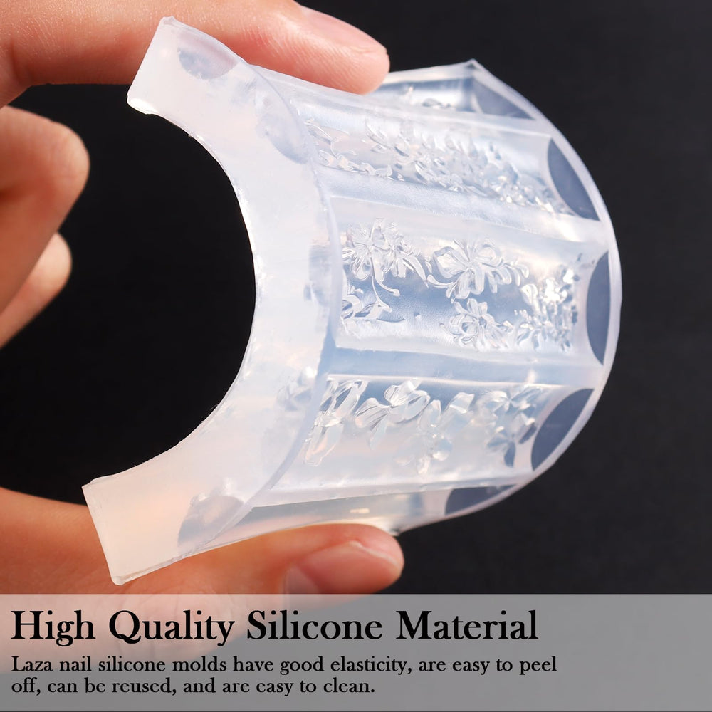 Laza demolding finished 3D flower charm showing smooth edges and reusable mold benefit