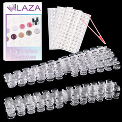 Laza front box packed swatches showing organized set and convenience