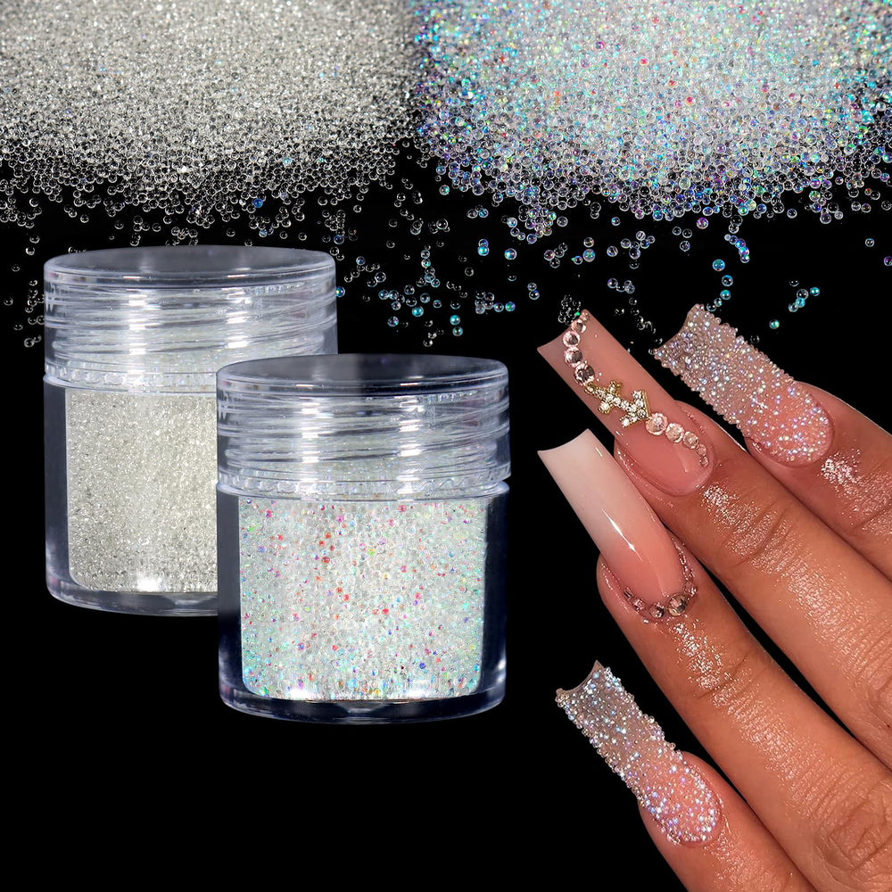 Laza front packaging showing two-color glass micro beads for precise decoration