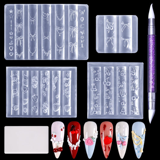 Laza front packaging showing four silicone molds and included tools, convenient kit