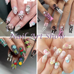 Laza lifestyle manicure setting showing Laza charms used in a salon scene