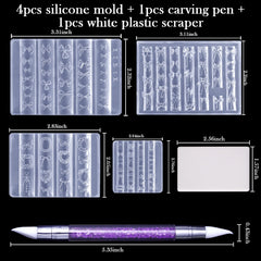 Laza mold cavities side‑by‑side showing various sizes for fit