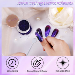 Laza powder fine texture macro showing ultra-fine pigment for smooth finish