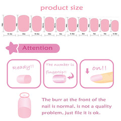 Laza laid-out nails by size illustrating the multiple sizes and fit benefit