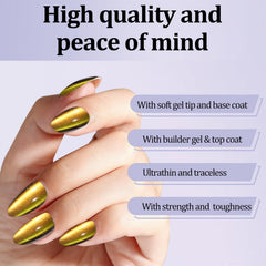 Laza display of 15 sizes arranged for precise nail bed matching