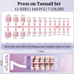 Laza storage box open with organized nail trays for neat gifting and storage