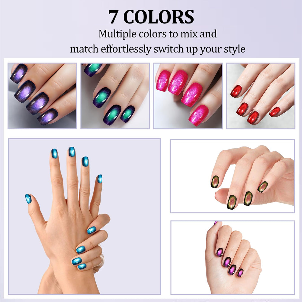 Laza short-square press-on nails on model hand for easy everyday wear benefit