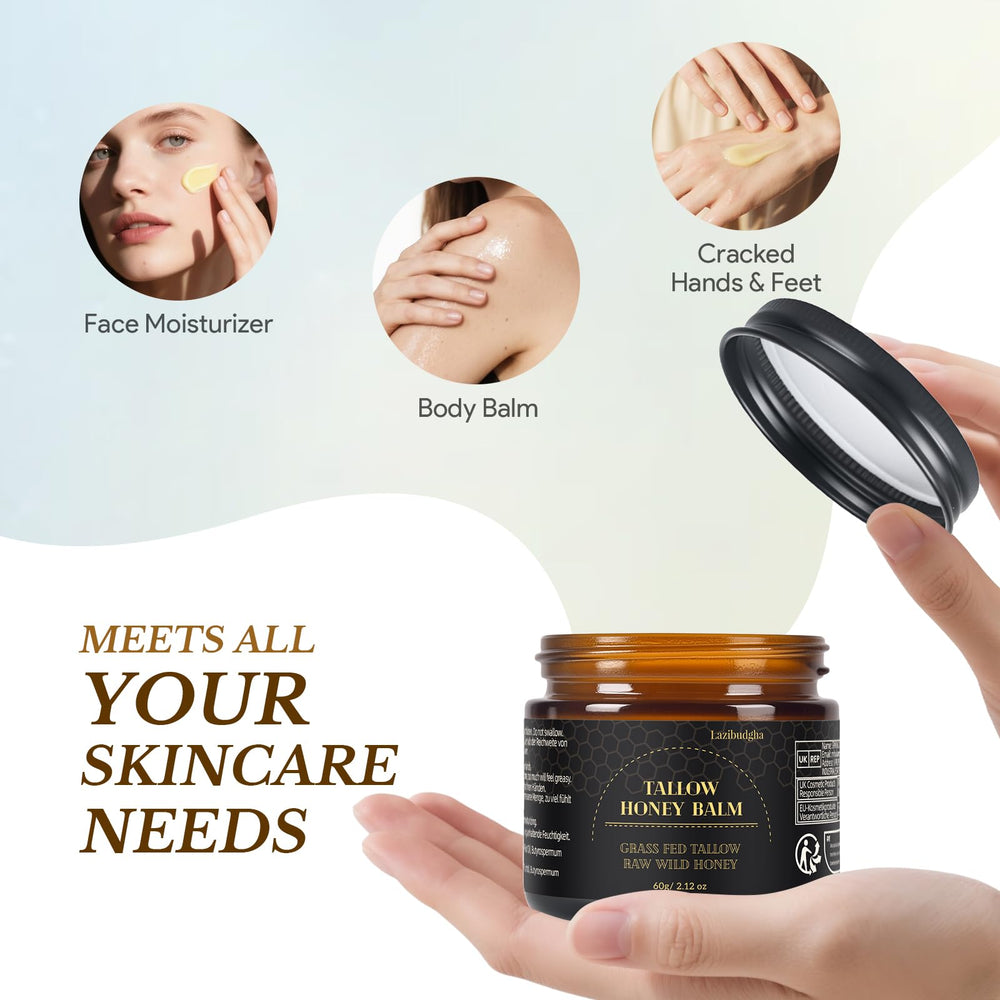 Lazibudgha on bathroom shelf in lifestyle setting showing everyday skincare ritual