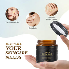 Lazibudgha jar on bathroom shelf illustrating daily skincare use