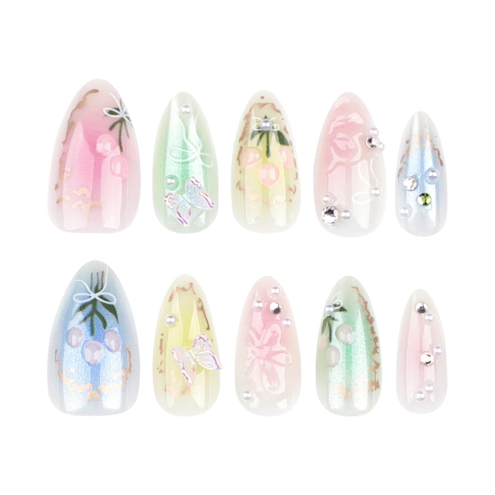 LBPEPAMZ nails on finger showing scale and full-cover fit for natural-looking wear