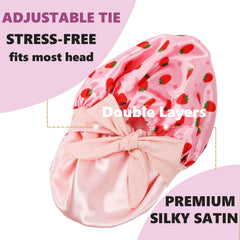LBYLUS satin scrunchies matched set included for gentler styling