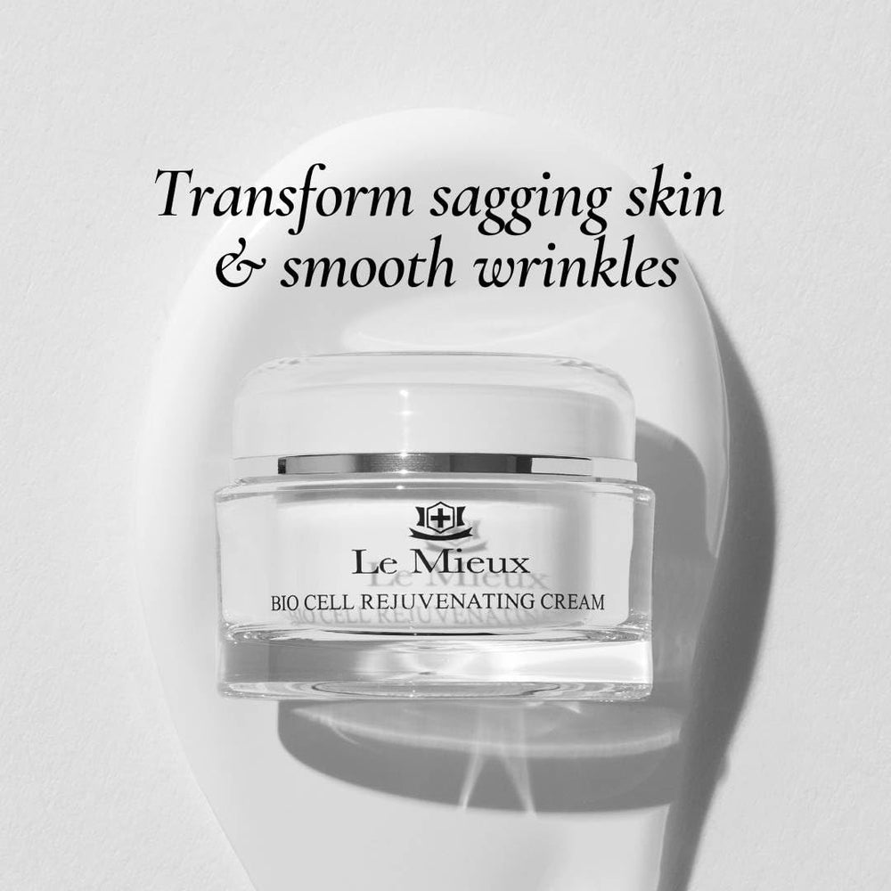 Le Mieux open jar top view displaying creamy consistency and nourishment
