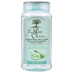Le Petit Olivier front bottle showing label and ingredient highlights, promotes natural cleansing
