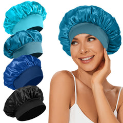 LEADUWAY bonnet front view showing smooth satin and protective benefits