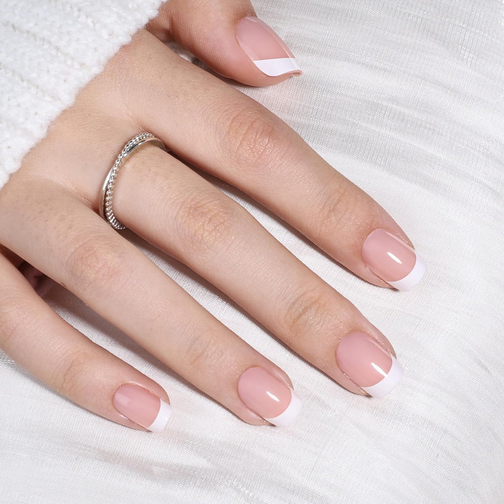 Leefrei lifestyle hands at desk wearing nails for practical everyday use