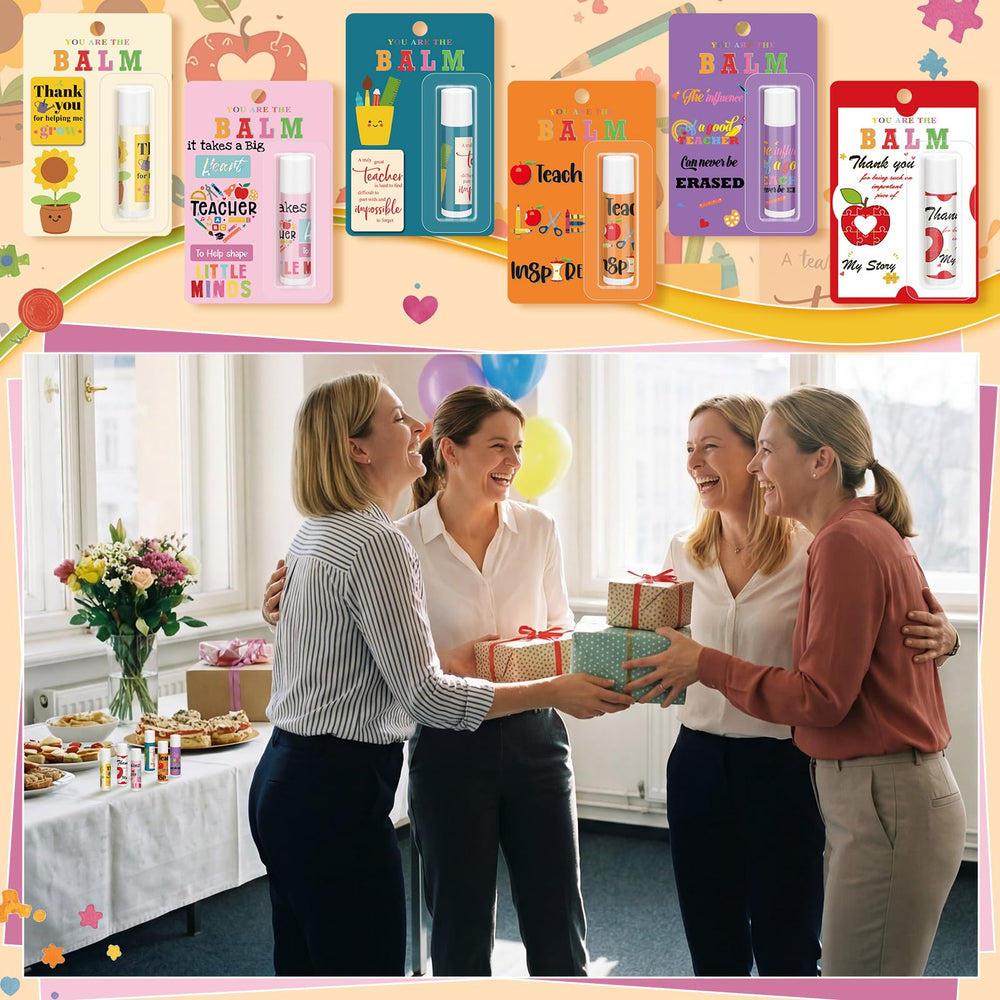 Leelosp set arranged on classroom desk for immediate gift distribution and display