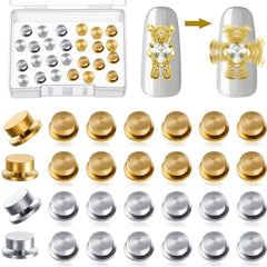 Leelosp front packaging showing 30 spinning nail charms, convenient bulk supply