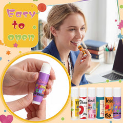 Leelosp lip balm in hand demonstrating compact size and pocket-friendly convenience