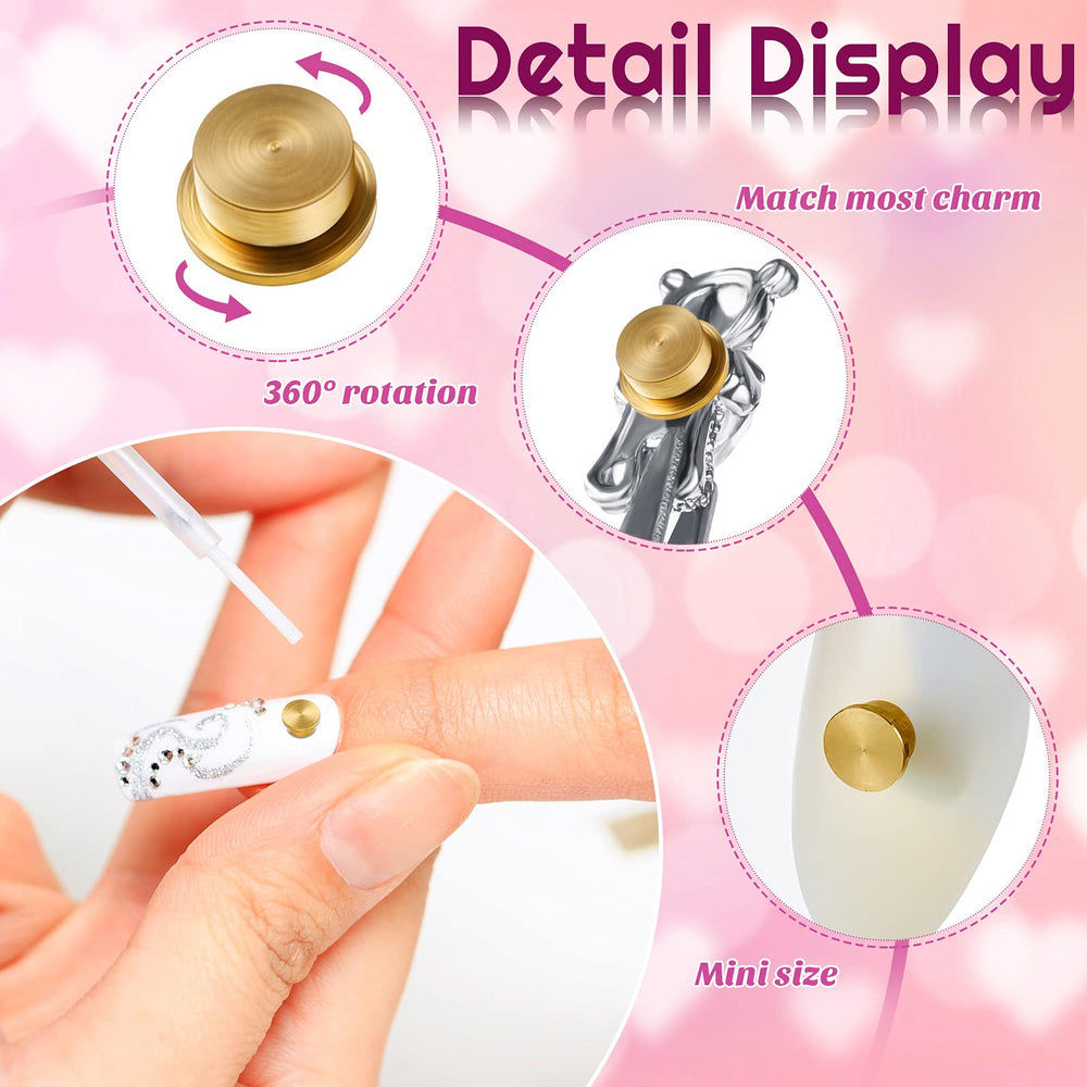 Leelosp charm on a fingernail for scale and precise fit benefit