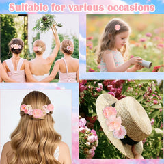 Leery styling example with flowers in braid, adds boho charm to hair