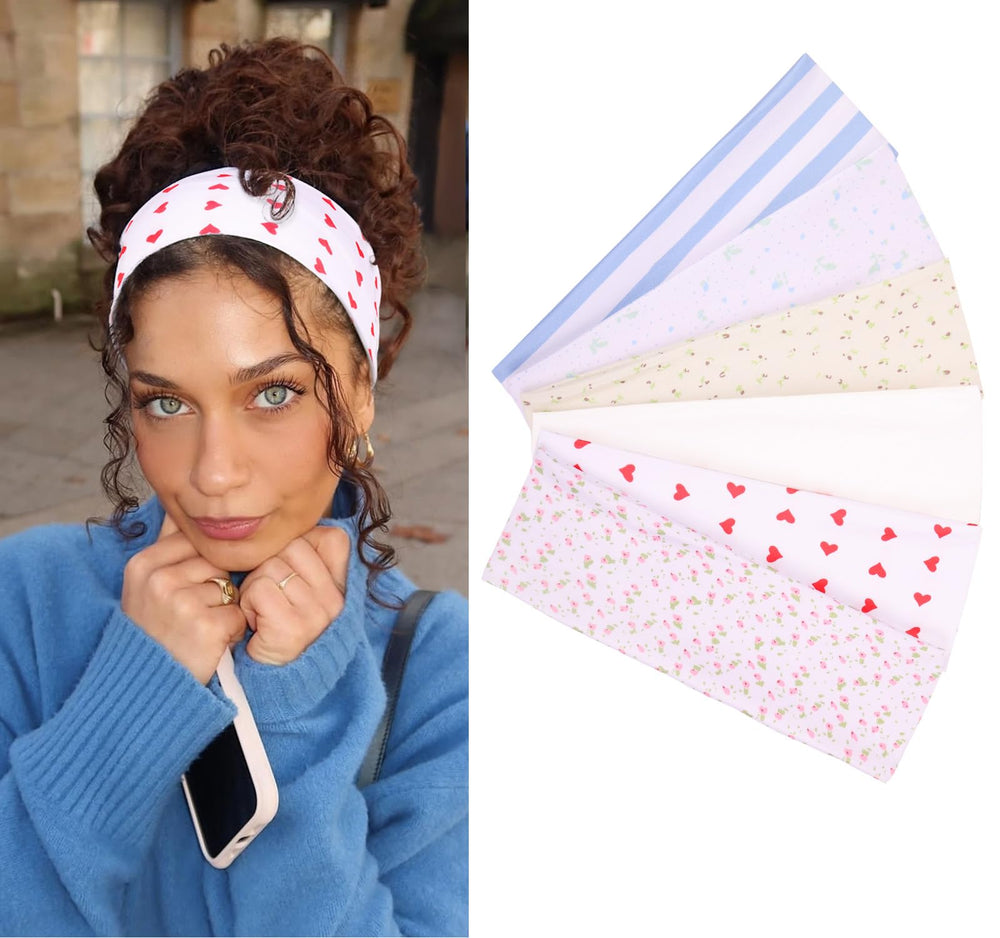 Leeven floral front view showing pattern and secure fit for style