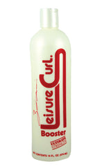 Leisure Curl front packaging showing 16 oz bottle and easy-to-use label for clear curl benefits