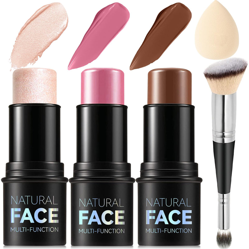 LemonSac three cream contour sticks front view for portable sculpting