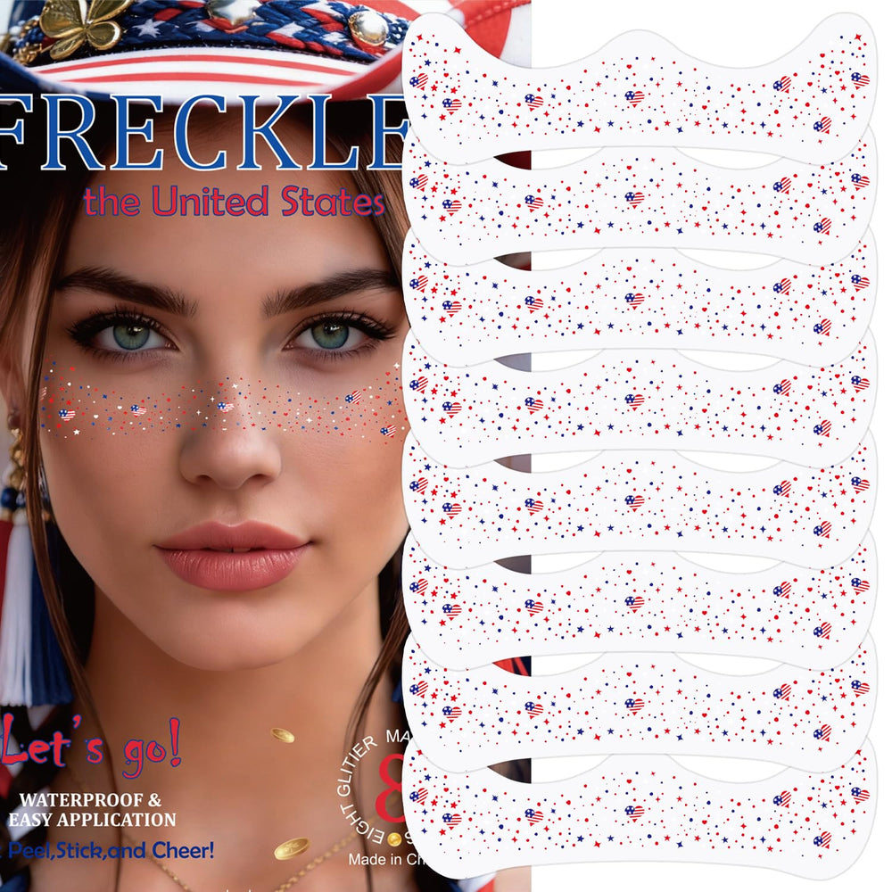 LemonSac front packaging showing patriotic freckle stickers, quick festive styling
