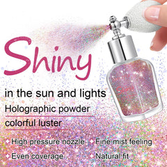 LemonSac fine glitter texture close-up displaying multi-dimensional sparkle particles