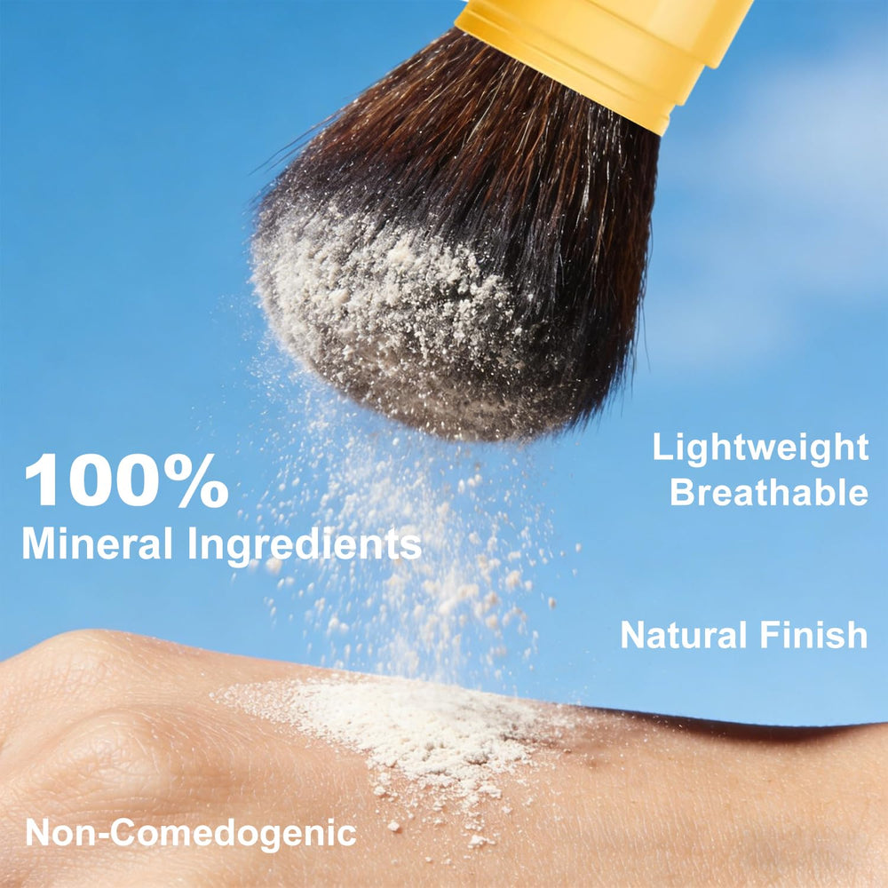 LemonSac powder texture macro revealing finely milled particles for smooth finish
