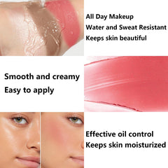 LemonSac swatches on forearm showing blush bronzer highlighter tones