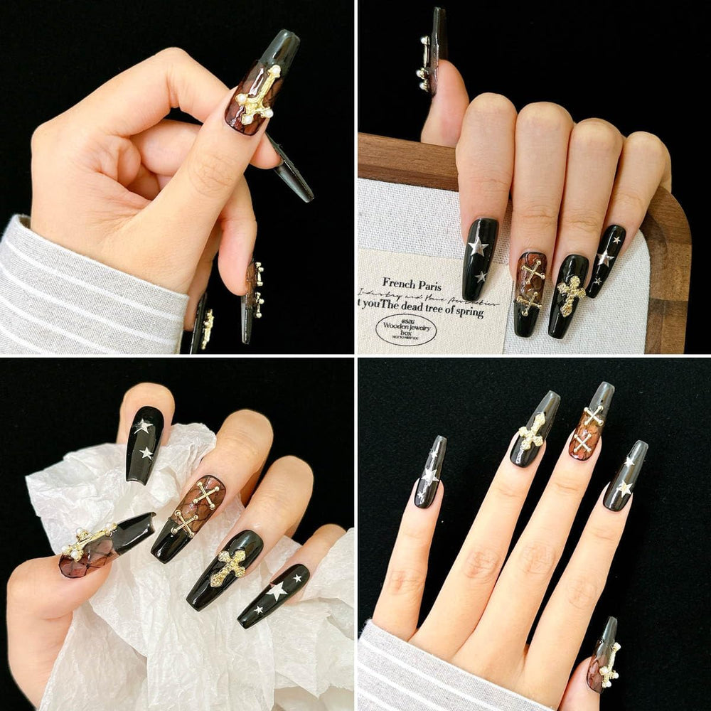 LERBOU nail application in use demonstrating secure placement and finished shine
