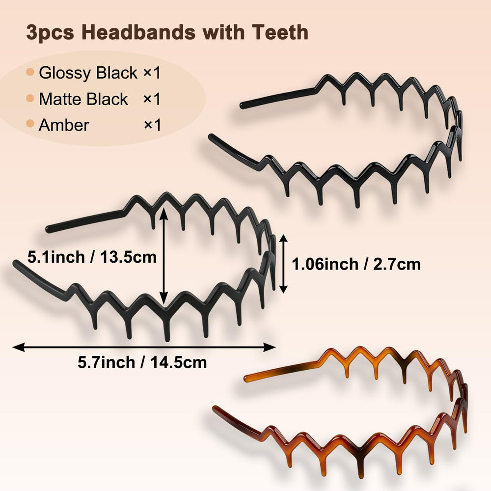 LERNOU headband worn with slicked-back ponytail for polished look