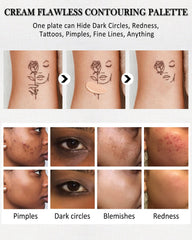 Lestpola before and after concealing dark circles highlighting correction
