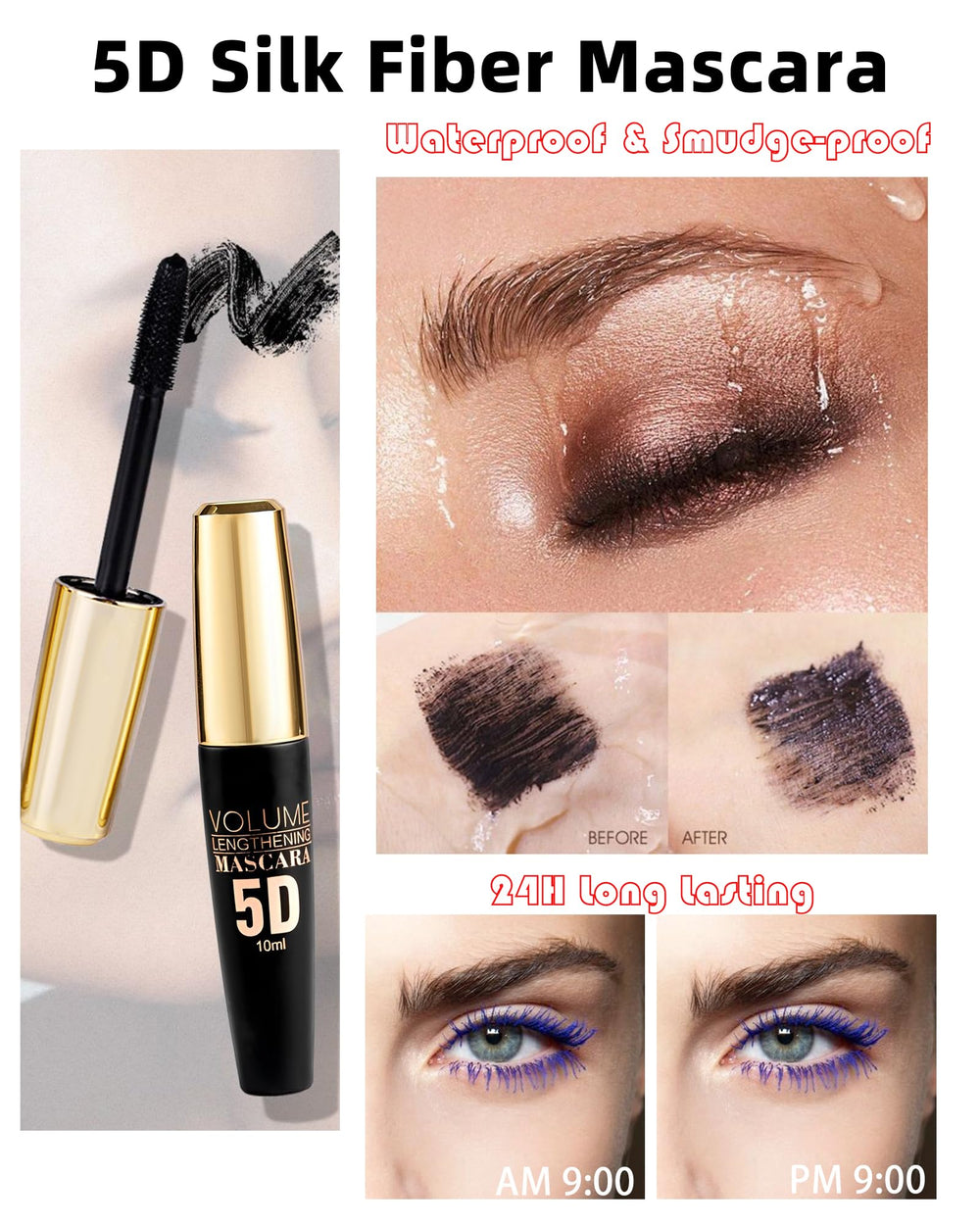 Lestpola before and after lashes showing visible extension and thickness