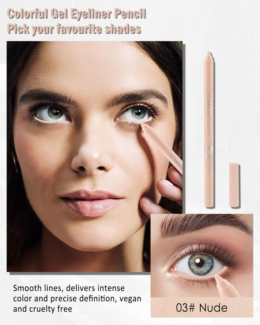 Lestpola pencil tip closeup for precise lining and smooth application