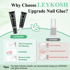 LEYKOSH bottle next to a ruler for size comparison and high-capacity 10g×2 value