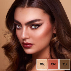 Lezero bronzer close-up texture demonstrating smooth blendability benefit