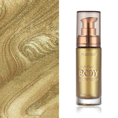 Lezero shimmering oil drop close-up, highlights silky texture and reflective pigments