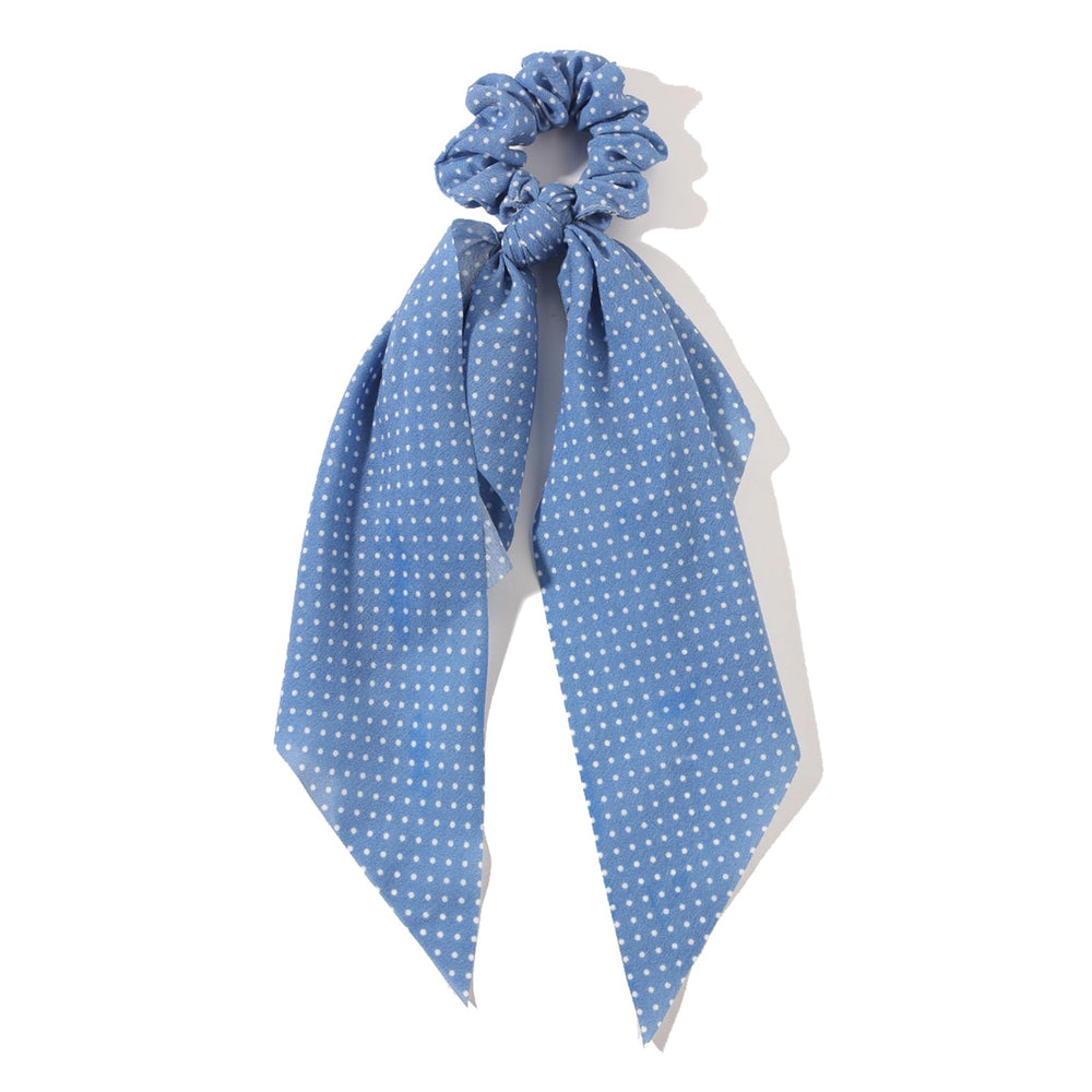 LFOUVRE lifestyle setting with scrunchies paired with outfit for everyday elegance