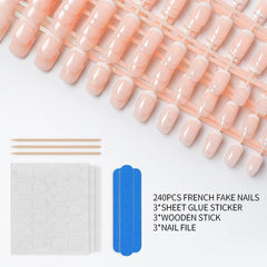 LIARTY short French nails worn on hand for instant polished look benefit