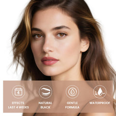 Libeauty texture lotion swirl highlighting smooth formula for gentle eyelash application