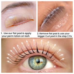 Liber Beauty in-use by technician placing shield for accurate perm application