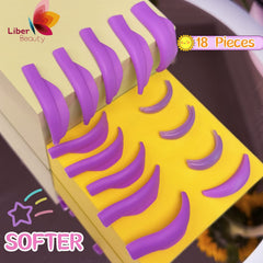 Liber Beauty lower lash shield detail protecting bottom lashes during service