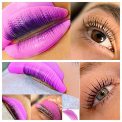 Liber Beauty size comparison in hand to show scale and appropriate fit for lashes