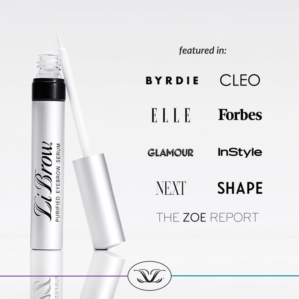 LiBrow on bathroom vanity in lifestyle setting, suggesting easy daily routine integration