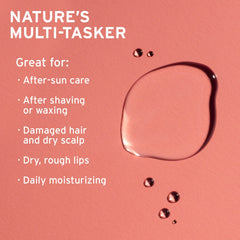 Using LIFE-FLO aloe through hair for shine and scalp hydration benefits