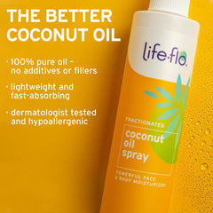 Life-Flo clear liquid pour texture demonstrating lightweight absorption benefit
